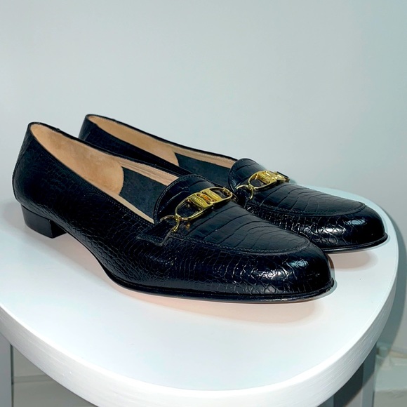 Salvatore Ferragamo Shoes - Salvatore Ferragamo Boutique Croc Embossed Leather